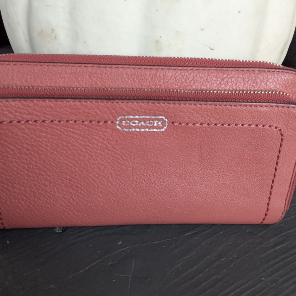 Coach Park Double Accordian Zip Wallet - Picture 11 of 13